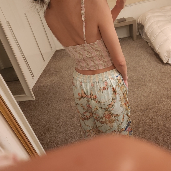 LoveShackFancy Pink and Cream Smocked Detail - Picture 4 of 9